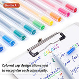 Shuttle Art School & Work Supplies Bundle, 15 Colors Japanese Style Pens + 9 Bright Colors Sticky Notes for Writing Journaling Taking Notes School Shuttle Art
