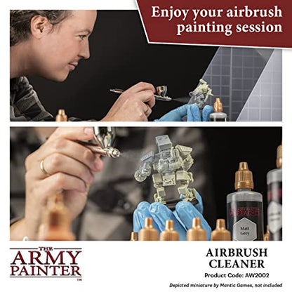 The Army Painter Airbrush Cleaner Solution - 100ml Warpaints Air Brush Cleaning for Wargaming Model Miniatures Painting - WoodArtSupply