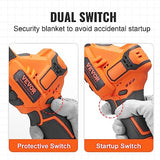 VEVOR Cordless Reciprocating Saw, 0-2700RPM Variable Speed, 0.8" Stroke Fast Cutting, 12V 45 Mins Fast Wireless Charging, Battery Powered with Branch VEVOR