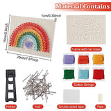 INFUNLY DIY Rainbow String Art Kit 3D String Art Kit Make Your Own String Art Crafts Kit for Adults DIY String Art Kit for Women Students Interesting INFUNLY