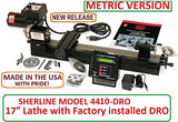 Sherline 4410-DRO Metric 17" Lathe with Factory Installed DRO (CNC Upgrade not Included but can be Purchase Separately.) Computerized Sherline CNC control (Windows OS)