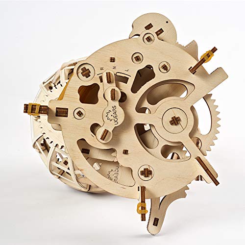 UGEARS Globe - Wooden Educational Puzzle Idea Self Assembling Mechanical 3D Model DIY Brain Teaser - WoodArtSupply