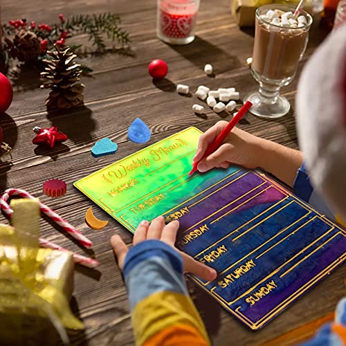 Resin Moulds with Paint Brush, FineGood Calendar Resin Moulds Silicone Resin Kit Month Week Planner Silicone Moulds for Resin Casting FineGood