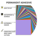 iImagine Vinyl Permanent Vinyl, 72 Pack Permanent Adhesive Vinyl Sheets (12”x 12”) for Silhouette Cameo and Any Craft Machine Cutters iImagine Vinyl