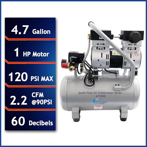 California Air Tools 4710SQ Quiet Compressor 4.7 gallons 60 dB - WoodArtSupply