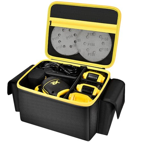 Bag Compatible with DEWALT 20V MAX Orbital Sander/for DEWALT 20V MAX* Belt Sander, Cordless Orbital Power Tools Storage Cover for Sandpapers & Steadtep