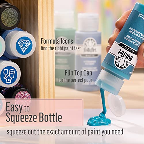 FolkArt Acrylic Paint in Assorted Colors (2 oz), 2560, Bark Brown FolkArt