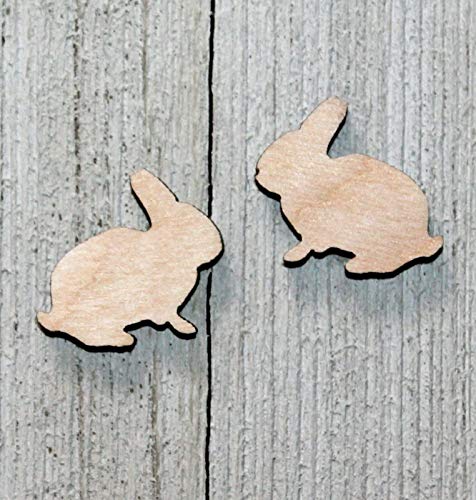 12" Bunny Rabbit Unfinished Wood Cutout Crafts Door Hanger Wreath Cabin Sign Forest - WoodArtSupply