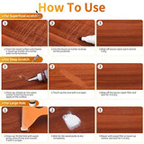 Wood Floor Repair Kit - 40 Sets - Furniture Repair Kit Wood Markers, Hardwood Repair Kit Wood Filler for Scratches Stains Holes - Touch Up Any Wood, A-HEYIDA