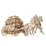 UGEARS Mechanical Wooden 3D Puzzle Model Stagecoach Construction Set UGEARS