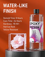 INCLY 32OZ Crystal Clear Epoxy Resin Kit, High Gloss & Bubbles Free Resin Supplies For Coating and Casting, Table Top, Countertop, River Table, Wood, INCLY