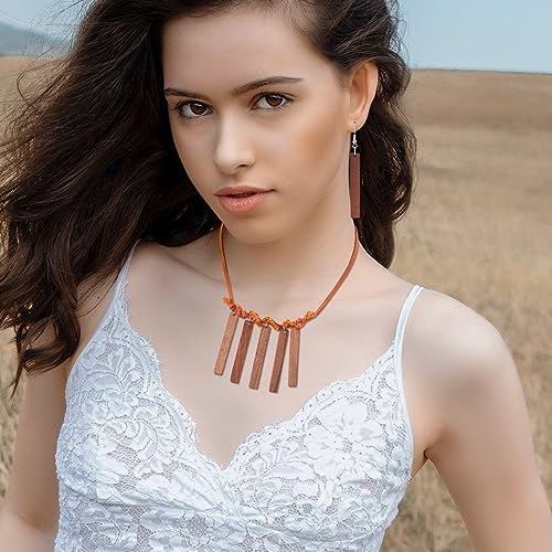 Pandahall 50Pcs Undyed Bar Wood Pendants Charms 52x7.5x3mm Blank Wooden Pieces Bead for Keychain Dangle Earring Necklace Jewelry Making and Home PH PandaHall