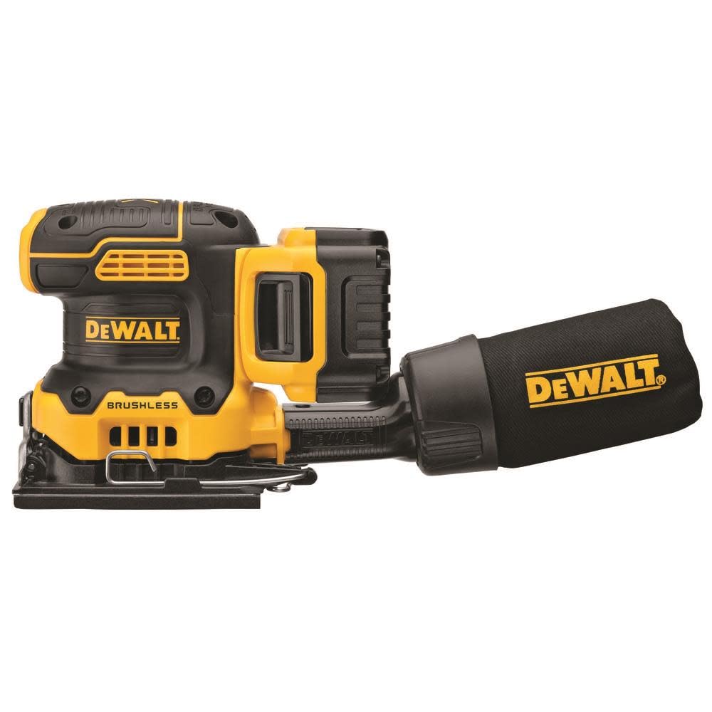 DEWALT 20V MAX* XR Palm Sander, Sheet, Variable Speed, 5-Ah Battery, 1/4-Inch (DCW200P1) DEWALT