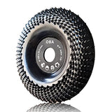 OBA Grinder Wheel Disc 4 Inch Wood Shaping Wheel, Wood Grinding Shaping Disk for Angle Grinders with 7/8” Arbor OBA