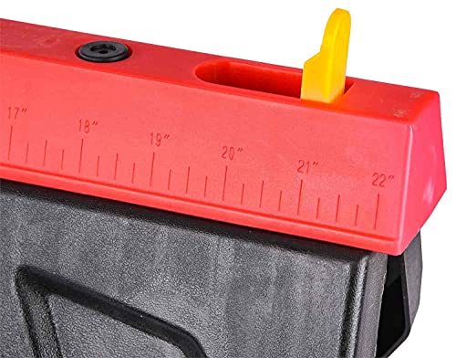 JEGS Folding Sawhorse | 350 LBS Capacity | Sturdy Weather-Resistant Polypropylene | Dimensions: 21 Inches Long x 1.75 Inches Wide x 30 Inches High | JEGS