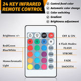 3.94 Inch Wooden Light Stand Base Colorful LED Lights Display Base with Remote Control for Selenite Tower 3D Laser Crystal Glass Resin Art (8 Pieces) Honoson