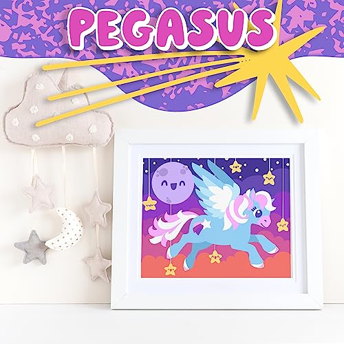 Astrakuma Studio Paint by Numbers for Kids Ages 8-12 - Unicorn Painting by Number Kit Canvases, Easy Pre Drawn Canvas Boards Set for Children and - WoodArtSupply