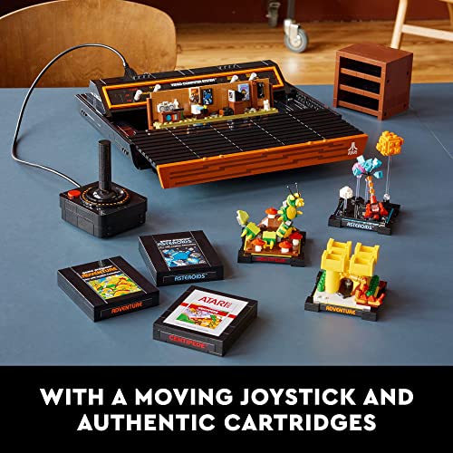 LEGO Icons Atari 2600 Building Set 10306 - Retro Video Game Console and Gaming Cartridge Replicas, Featuring Minifigure and Joystick, Nostalgic 80s LEGO