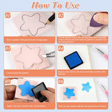 6 Pcs 2"x2" Rubber Block Stamp Carving with and Rubber Stamp Carving Tools - Carving Rubber Stamp for Printmaking, Printing (6 Pcs Square Rubber RNKP