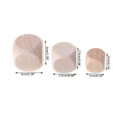 Blank Wooden Unfinished Square Blocks 6 Sided Wood Cubes with Rounded Corners for DIY Craft Projects Blank Wood Youngy