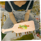 Happyyami Decor Unfinished Paddle Crafts DIY Paddle Cutouts Unfinished Paddle Paddle Cutouts Blank Paddle DIY Paddle Crafts Paddle Painting kit Happyyami