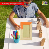 Fun Express 5x7 Color Yourself Frames - Set Of 12 - DIY Fun Craft for Home and School Fun Express