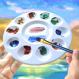 Hulameda 4ps-Paint Tray Palettes, Paint Pallet, Paint Holder, Painting Palette, Plastic Palette, Paint Tray Pallets for Kids to Painting or Have a Hulameda