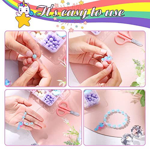 Cludoo 773Pcs Mermaid Charm DIY Beads for Jewelry Making Unicorn