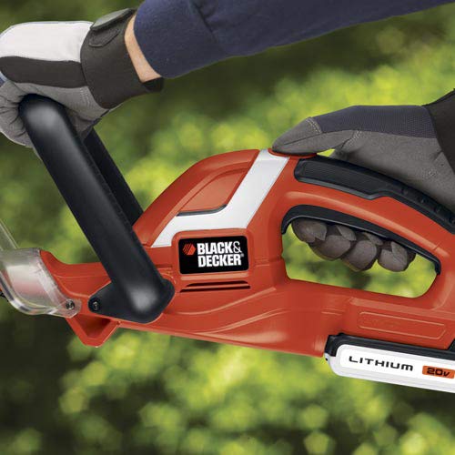 BLACK+DECKER 20V MAX Cordless Hedge Trimmer, 22-Inch, Tool Only (LHT2220B) BLACK+DECKER