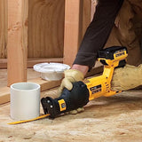 DEWALT 20V MAX Reciprocating Saw, 3,000 Strokes Per Minute, Variable Speed Trigger, Bare Tool Only (DCS380B), Black/Clear DEWALT