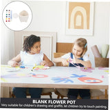 FUNOMOCYA 1 Set DIY Flower Pot DIY Graffiti Flower Pots Unfinished Flower Pot Outside Toys Colorful Flower Pots Kid Toy Kids Painting Flower Pot FUNOMOCYA