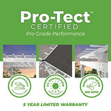 Backyard Discovery 12x10 ft Hawthorne White Galvanized Steel Pergola w/Soft Sail Shade, Spacious, Rust Resistant, UV Protection, Resist Winds Up to Backyard Discovery