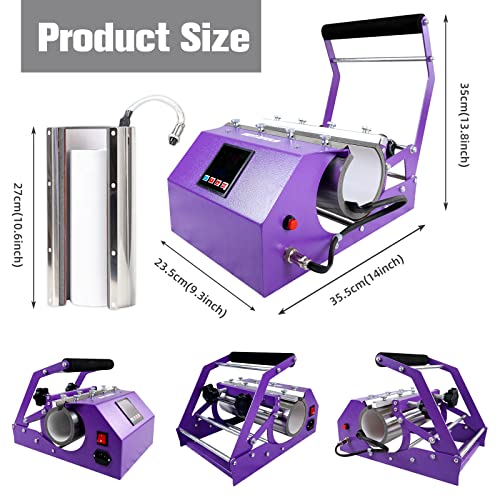 BetterSub Tumbler Mug Heat Press Machine 30 OZ 20 OZ 16 OZ Sublimation Straight Skinny Tumbler Mug Sublimation Print 11 OZ 15 OZ Sublimation Mug Heat - WoodArtSupply