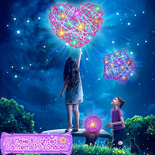 String Art Kit for Kids Ages 8-12, Make Light-Up Lanterns, Kids Arts and Crafts  Ages 8-12, Gifts for 9+ Year Old Girls,Gift Set for Girls Teens Age 5-12  Gift Ideas