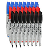 Buecs Permanent Markers, 24 Count Ultra Fine Point Permanent Markers, 3 colors, Works on paper, Plastic, Stone, Glass, Metal Buecs