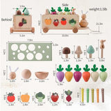 OESSUF Montessori Toys Toddlers Wooden Educational Toys for Baby Boys Girls, Shape Sorting & Matching Fine Motor Skills Toys, Birthday Gifts for Kids OESSUF