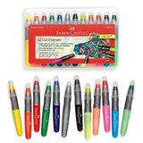 Faber-Castell Gel Crayons - 12 Vibrant Colors In Durable Storage Case Faber-Castell