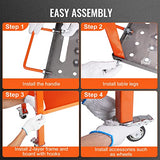 VEVOR Welding Table 36"x18", 1200lbs Load Capacity Steel Welding Workbench Table on Wheels, Portable Work Bench with Braking Lockable Casters, 4 Tool VEVOR