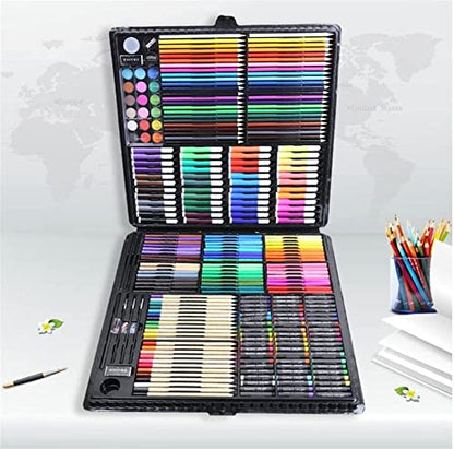 RMENST 258-Piece Art Set, Deluxe Professional Color Set, with Portable Case, Art Kit Gift Painting & Drawing Supplies Kit, for Kids, Adults - WoodArtSupply