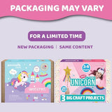 jackinthebox Unicorn Craft kit for 3 to 5 Year olds | 3 Craft Projects | Great Gift for Girls Ages 3,4,5 Years jackinthebox