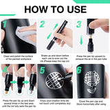 KERIFI Silver Liquid Chrome Mirror Markers Oil-Based Permanent Art Liquid Chrome Marker Set, Reflective Gloss Metallic Mirror Marker, Repair Paint KERIFI