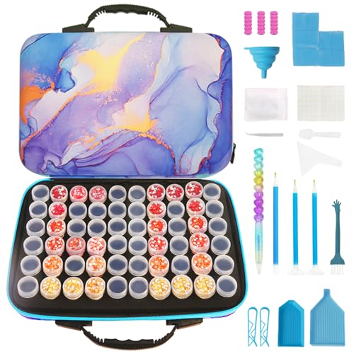 TAVOLOZZA Diamond Painting Storage Containers 60 Slots Diamond Painting Accessories and Tools Diamond Art Storage Bead Storage Containers Diamond - WoodArtSupply