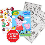 Crayola Peppa Pig Coloring Book with Stickers, Gift for Kids, 96 Pages, Ages 3, 4, 5, 6 Crayola