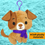 KRAFUN Unicorn Sewing Keyring Kit for Kids Age 7 8 9 10 11 12 Learn Art & Craft, Includes 6 Stuffed Animal Bear, Dog, Rabbit, Raccoon, Owl Dolls, KRAFUN