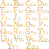 260 Pieces 1 Inches and 2 Inches Wooden Letters Unfinished Wood Alphabet Letter for Crafts Natural Blank ABCs Cutouts Small Home Wall Decor for Blulu