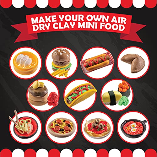 Original Stationery Mini World Food Air Dry Clay Kit with Modeling Clay for Sculpting in All The Colors You Need in This DIY Molding Clay for Kids