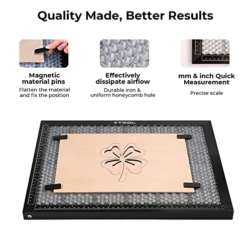 xTool M1 Riser Base with Honeycomb Panel, Honeycomb Working Panel for Fast Heat Dissipation and Desktop-Protecting, 16.8"x 12.1"x 4.7" - WoodArtSupply