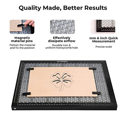 xTool M1 Riser Base with Honeycomb Panel, Honeycomb Working Panel for Fast Heat Dissipation and Desktop-Protecting, 16.8"x 12.1"x 4.7" - WoodArtSupply