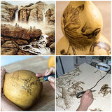 SAVITA 23pcs Wood Burning Nibs, Pyrography Wire Tips Replacement for Pyrography Machine Wood Burning Pen Tips for Pyrography on Gourds Wood Paper SAVITA