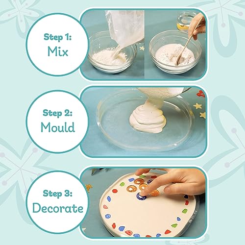 4M Make Your Garden Stepping Stone Kit-Outdoor Toys - Arts and Crafts for Kids Ages 8-12 - WoodArtSupply